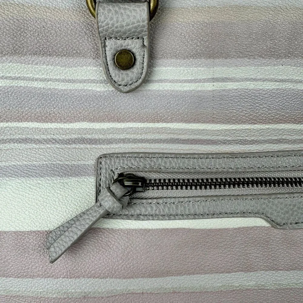 Elliott Lucca‎ Aria Multicolor Stripe Large Tote Shoulder Handbag Retail $128